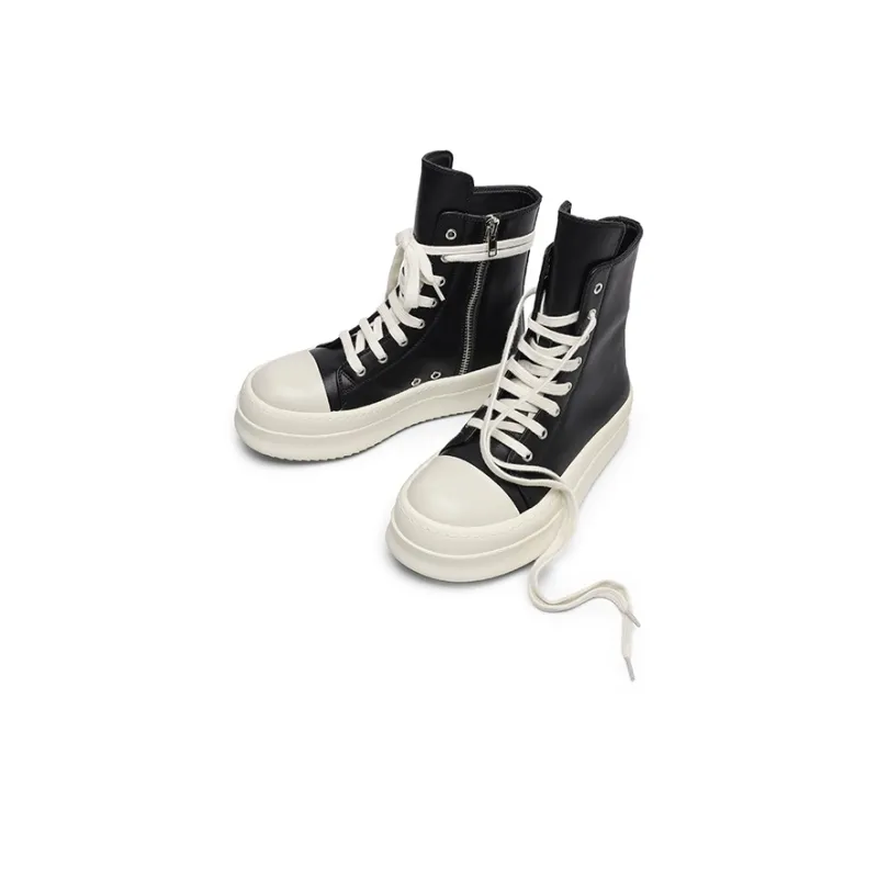 MOMGOG High Top Skateboard Shoes Unisex Black-2
