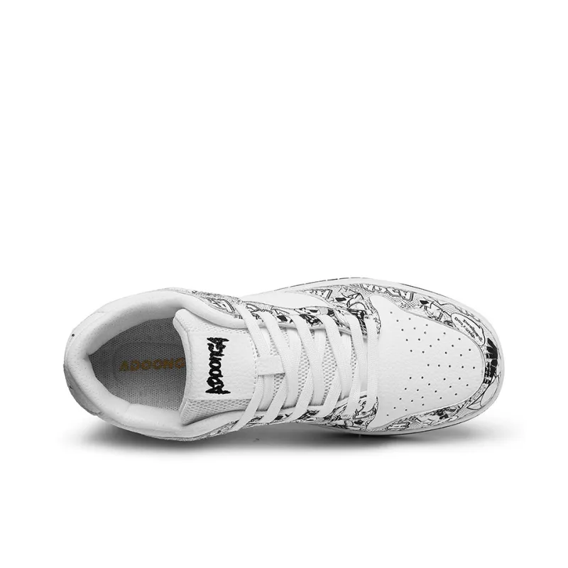 ADOONGA SUP X Coverage Abrasion Resistant, Lightweight, Height Increasing Low Top Skateboard Shoes Unisex-3