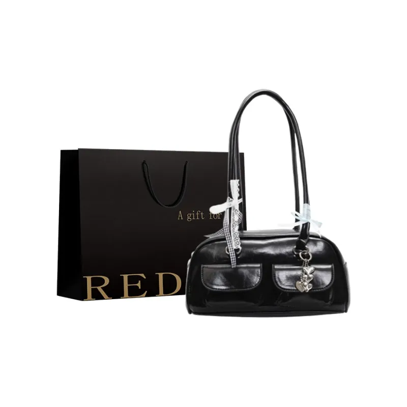 REDOO PU Shoulder Bag Women's Ecru/Pink/Blue/Burgundy/Black-8