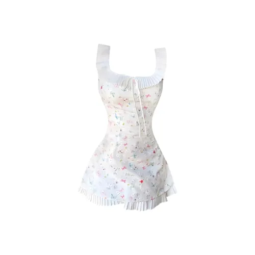 CZMO Sleeveless Dresses Women's Floral Dress