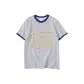 White Gray Navy Blue Edge