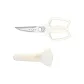 Nordic White Detachable Kitchen Shears+Scissors Set
