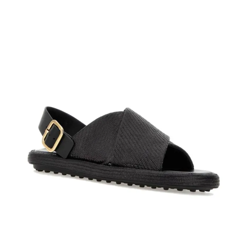 TOD'S One Strap Sandals Women's Black-1