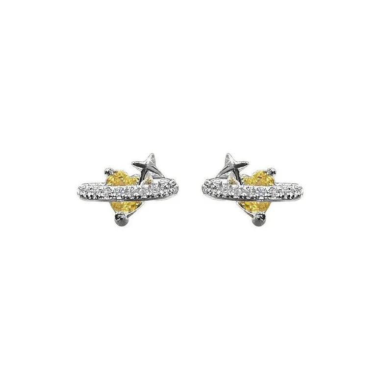 Zocai S925 Silver Stud Earrings Women's-0