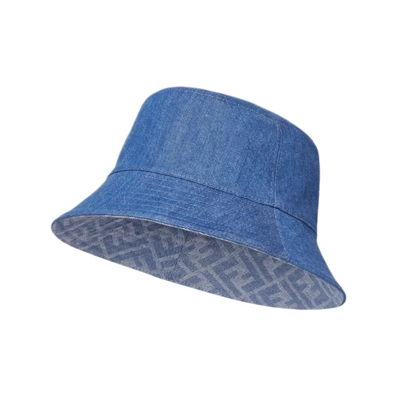 FENDI Cotton Bucket Hats Kids' Blue-1