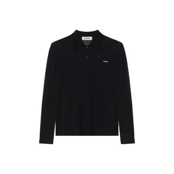 MIU MIU Polo Shirts Men Black