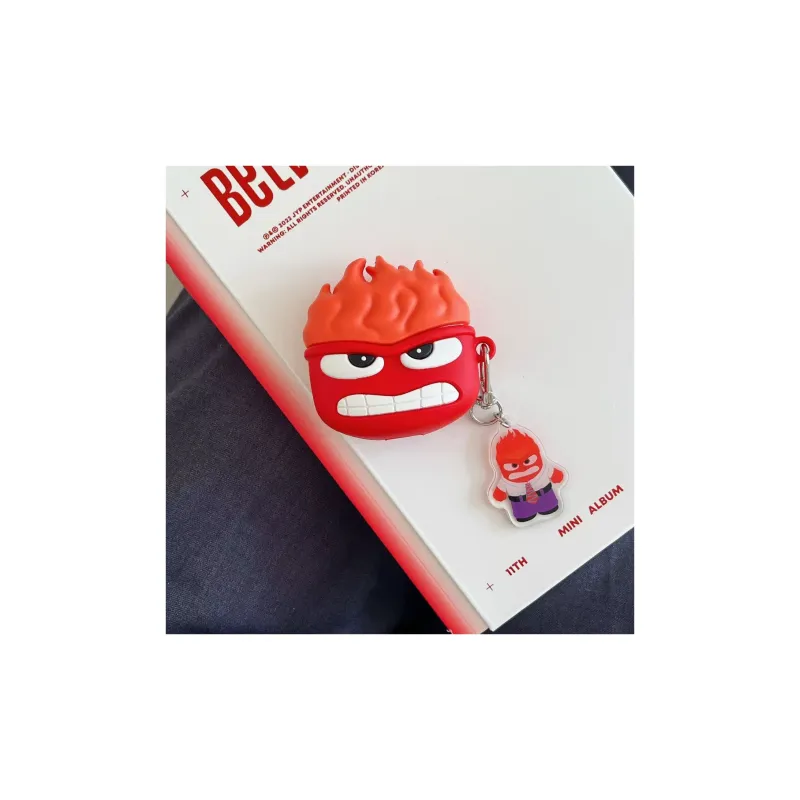 Rindu Compatibility Airpods4/3/Pro/Pro2 Silicone Niche Premium Cartoon Inside Out Cute Impact Resistant Headphone Cases-5