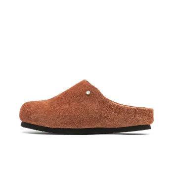 WEISHIBANGWEI Rubber Sole Slip Resistant Closed Toe Slippers Unisex Camel