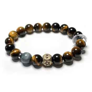 CUIJING Natural Tiger's Eye Stone Bracelets Unisex