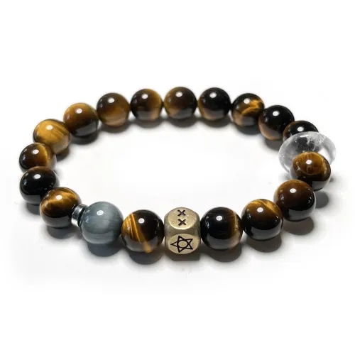 CUIJING Natural Tiger's Eye Stone Bracelets Unisex