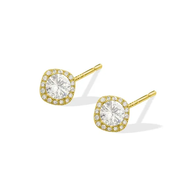 ETAHLOVE S925 Silver Stud Earrings Women's-4