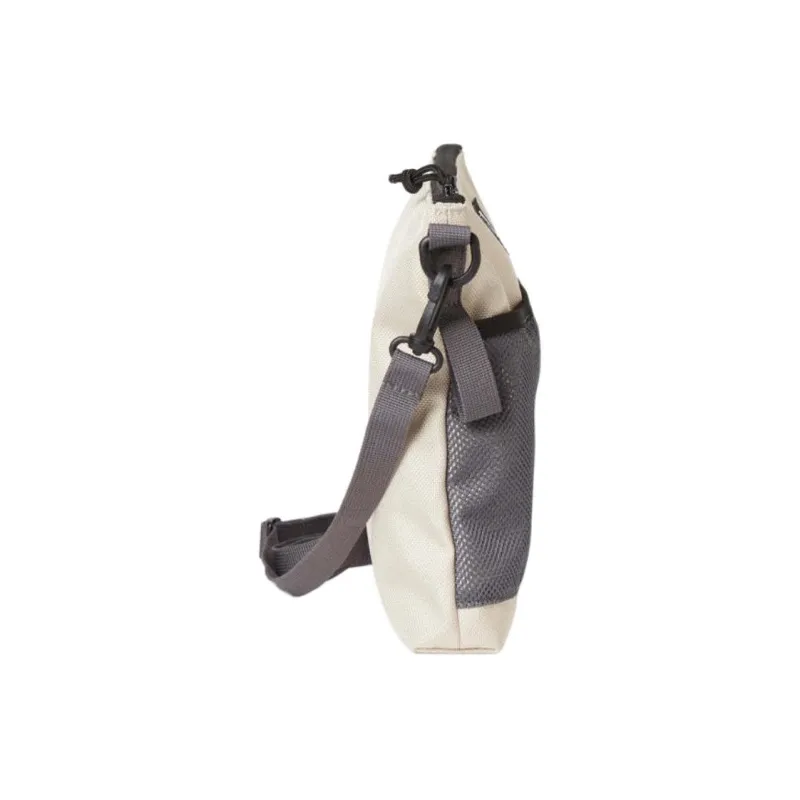 New Era Polyester Shoulder Bag, Crossbody Bag Unisex Beige & Gray-2