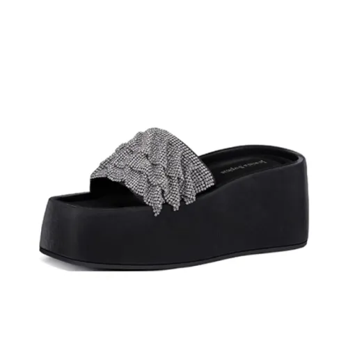 JESSICA SOPHIA Rhinestone Odor Resistant Slide Slippers Women's
