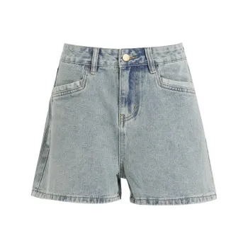Rose Denim Shorts Women's Nostalgic Blue