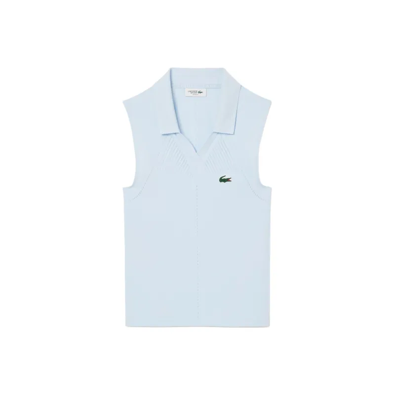 LACOSTE Logo embroidered Knitted Top-0