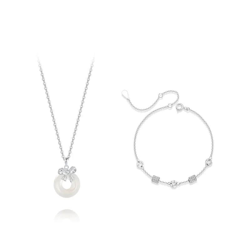 KUMET Chalcedony Necklaces Women's-0