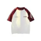 White & Burgundy Sleeves[Red Letter]