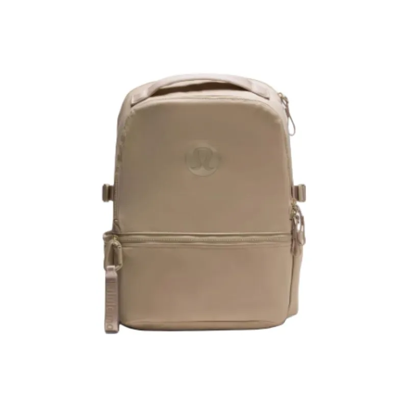 Lululemon Color Block Backpack Unisex Oak Brown-0
