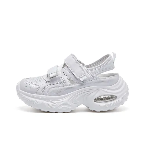BURGELY Lightweight Height Increasing Low Top Chunky Sneakers Women's