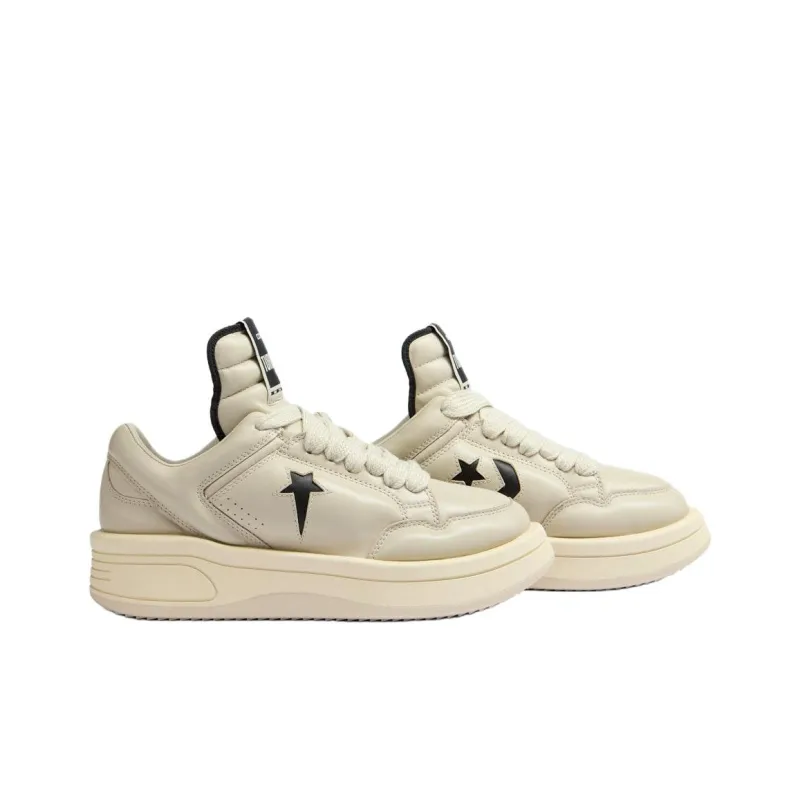 Converse x Rick Owens DRKSHDW Converse X DRKSHDW TURBOWPN Low Top Casual Shoes Unisex Beige-3
