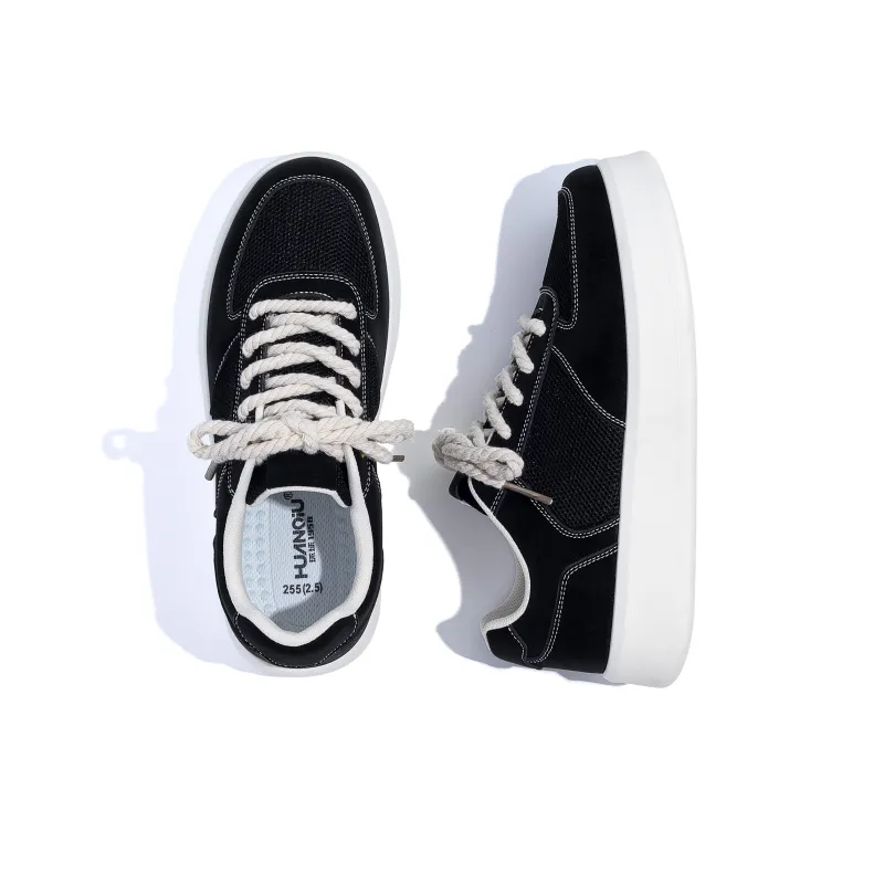 HUANQIU Year Of The Snake Limited Edition, Air Force 1 Anti Slip Wear Resistant Low Top Skateboard Shoes Men Black-5