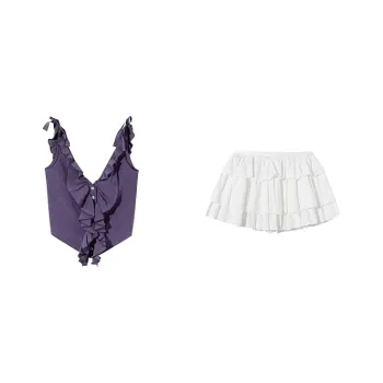 Udon House Two Piece Skirt Sets Women's Set