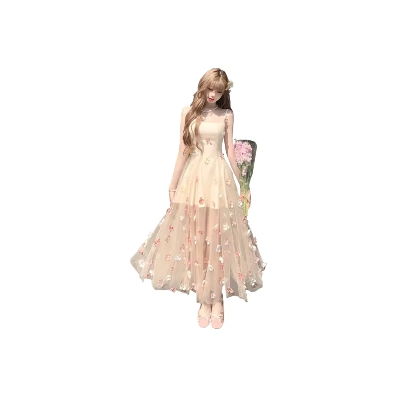 GOSO Slip Dresses Women's Light Pink-0