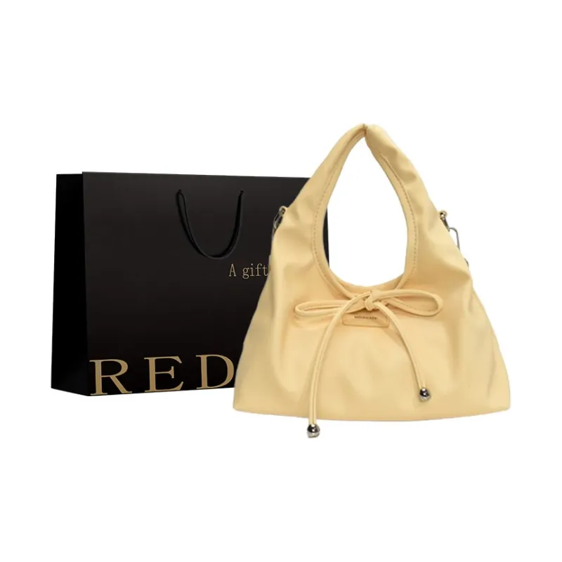 REDOO PU Handbag Regular Women's Ecru/Custard/Silver/Black/Red-2