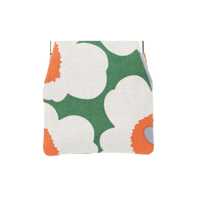 Marimekko Fabric Coin Purse Women's Green/Beige/Orange-2