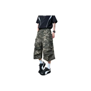 COMOWA Denim Shorts Unisex Camouflage