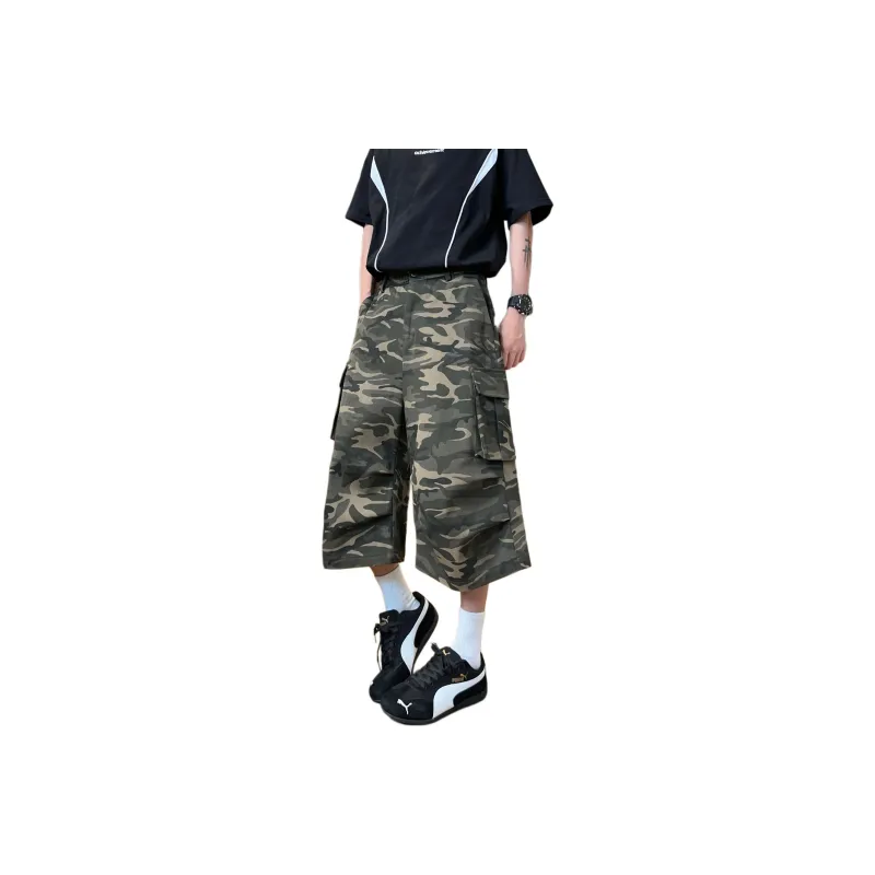 COMOWA Denim Shorts Unisex Camouflage-0