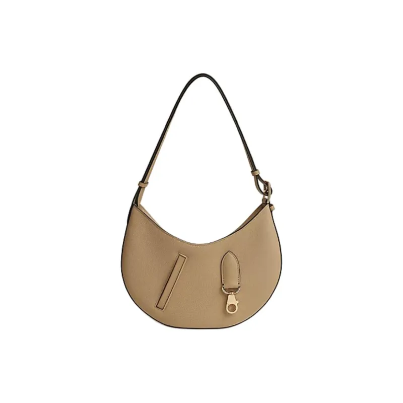 HERMES P'tit Arcon Togo Calfskin With Swift Calfskin Shoulder Bag, Crossbody Bag Women's Earth Yellow-1
