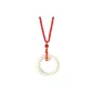 Bodhi Finger Rings Necklace-[White Printer Ribbons Bead]