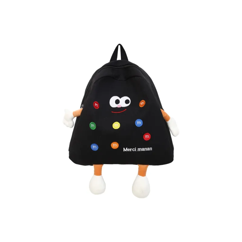 AIBAG Nylon Backpack Regular Unisex Ecru/Black/Yellow-7