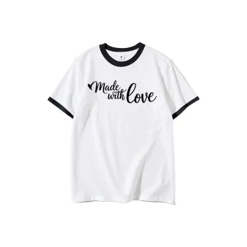 FAIRWHALE Drop Shoulder Sleeve T Shirt Women's