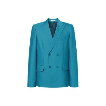 Valentino Business Suit Coat Men's Blue
