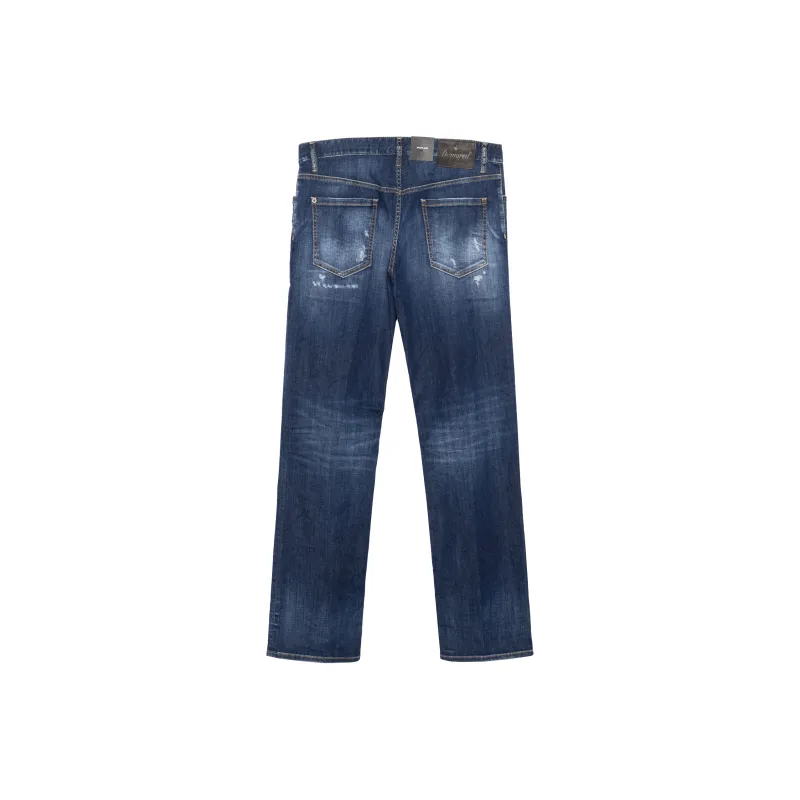 DSQUARED 2 Ripped Faded Straight leg Jeans-1