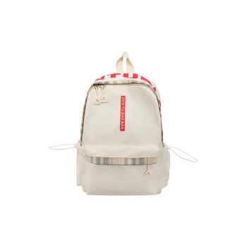 WICKBUEN Nylon Backpack Unisex White/Black/Pink/Blue