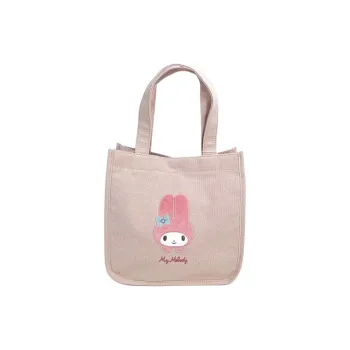 Sanrio Cotton With Polyester Tote Bag, Shopping Bag, Handbag Mini Women's Pink