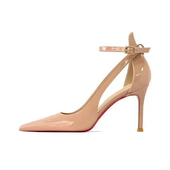 Lan Miao Slim Heel High Heels 8CM Women's Nude
