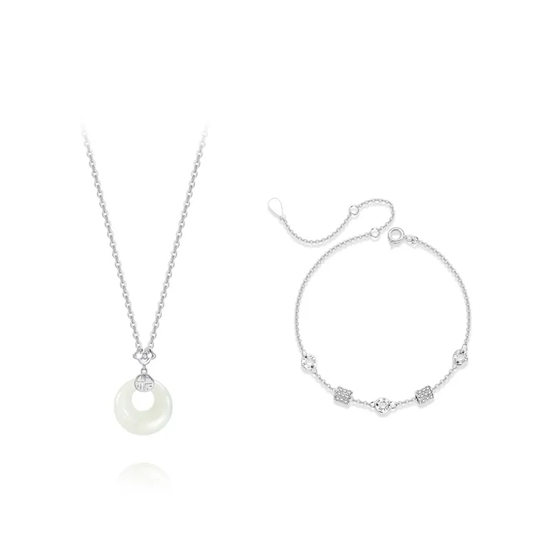 KUMET Chalcedony Necklaces Women's-0