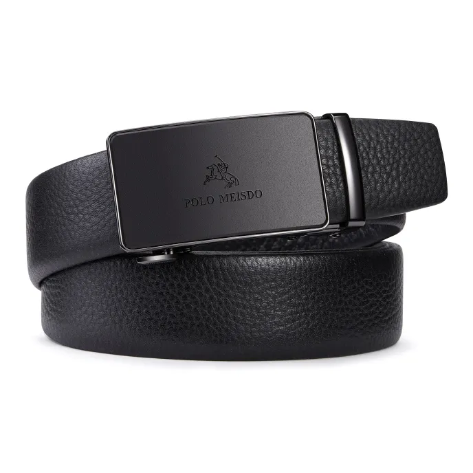 POLOMEISDO Business Casual Top Grain Cow Leather Belt Premium Luxury Brand Belt For Husband Men's Width: 3.5cm-0