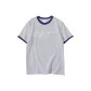White Gray Navy Blue Edge