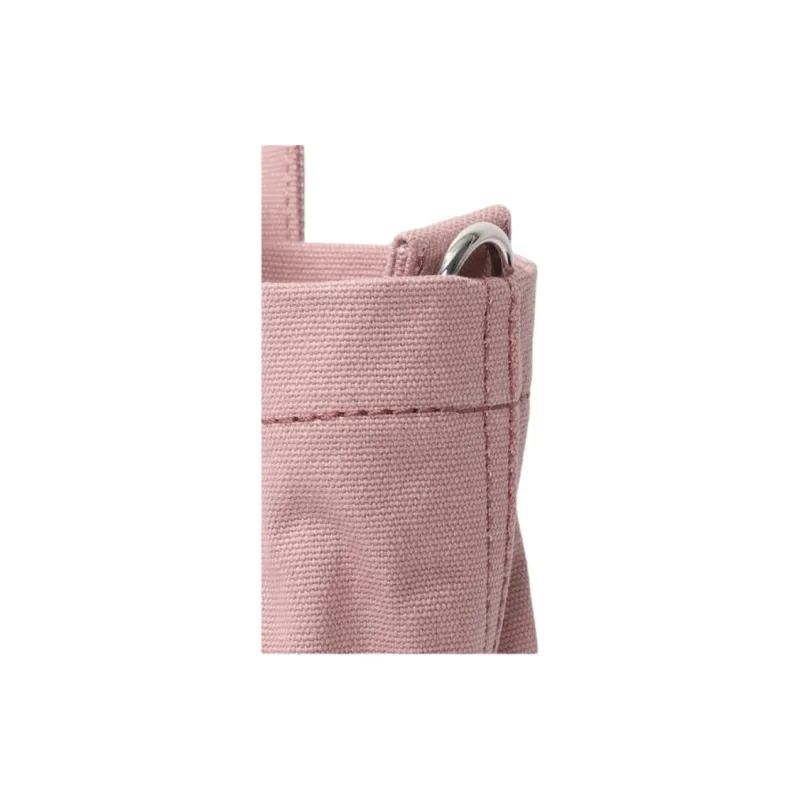 Maison Kitsune Cotton Tote Bag, Shopping Bag, Shoulder Bag, Handbag Trumpets Women's Pink-5