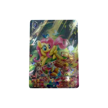 KAYOU Fluttershy My Little Pony, Trading Card, Friendship Takes Off, Dazzling Color CR Card IP/Anime Cards 1 Pc