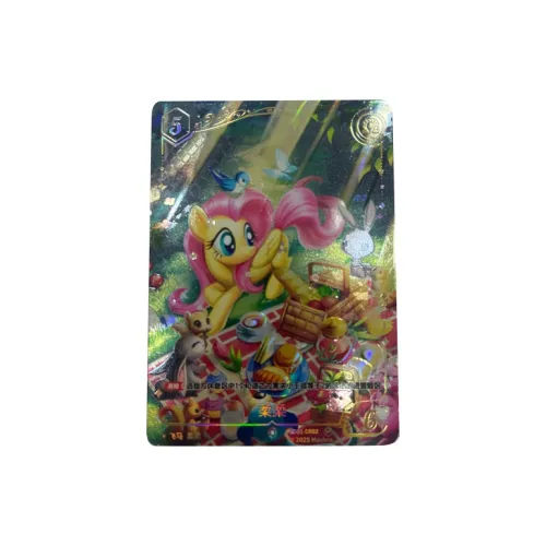 KAYOU Fluttershy My Little Pony, Trading Card, Friendship Takes Off, Dazzling Color CR Card IP/Anime Cards 1 Pc