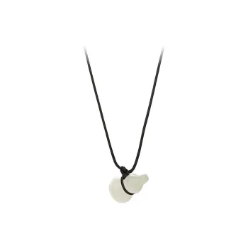 WINGSTOP Glass Cat Eye Necklaces Unisex