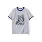 White Gray Navy Blue Edge