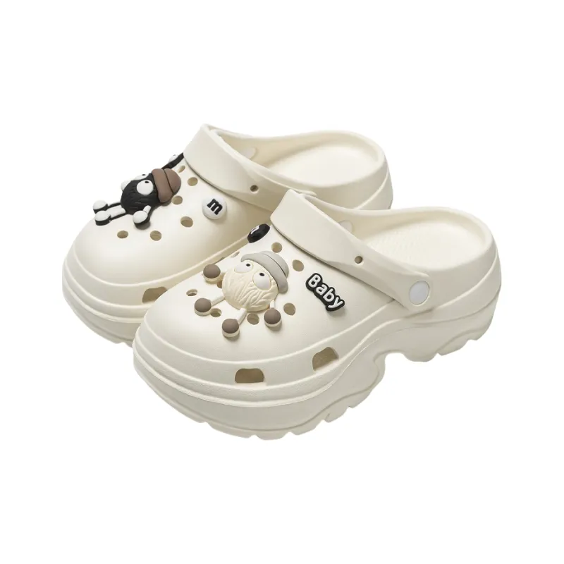 Love Of Wormwood Summer Slip Resistant Students' Eva Squashy And Bouncy Feeling Closed Toe Dormitory Home Slippers-12