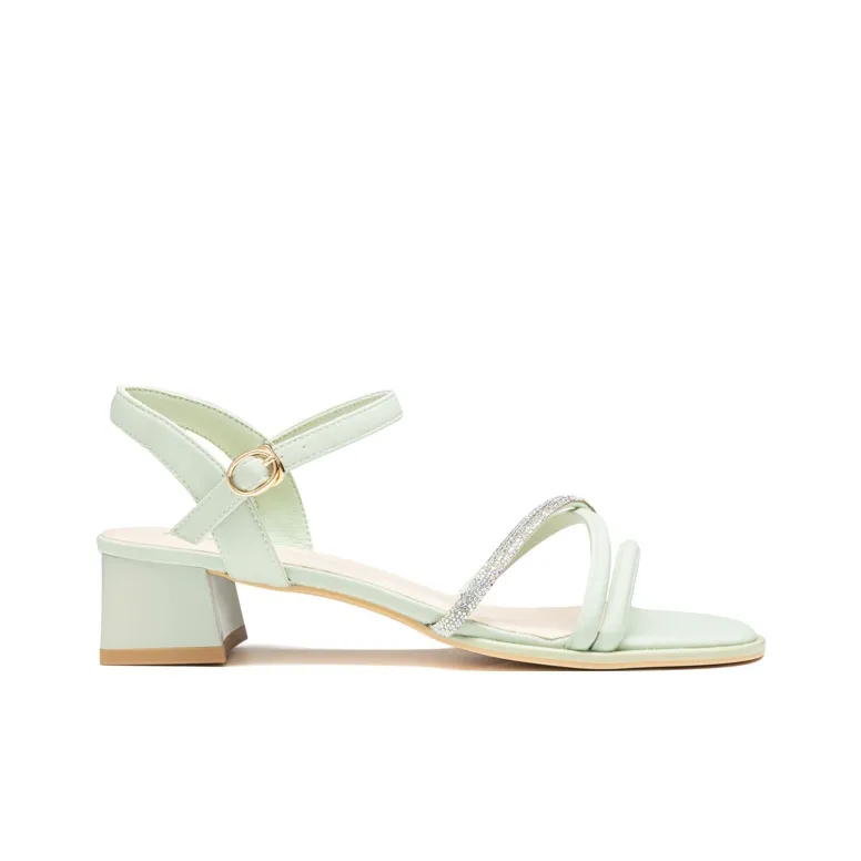 AOKANG One Strap Sandals Women's Green-1